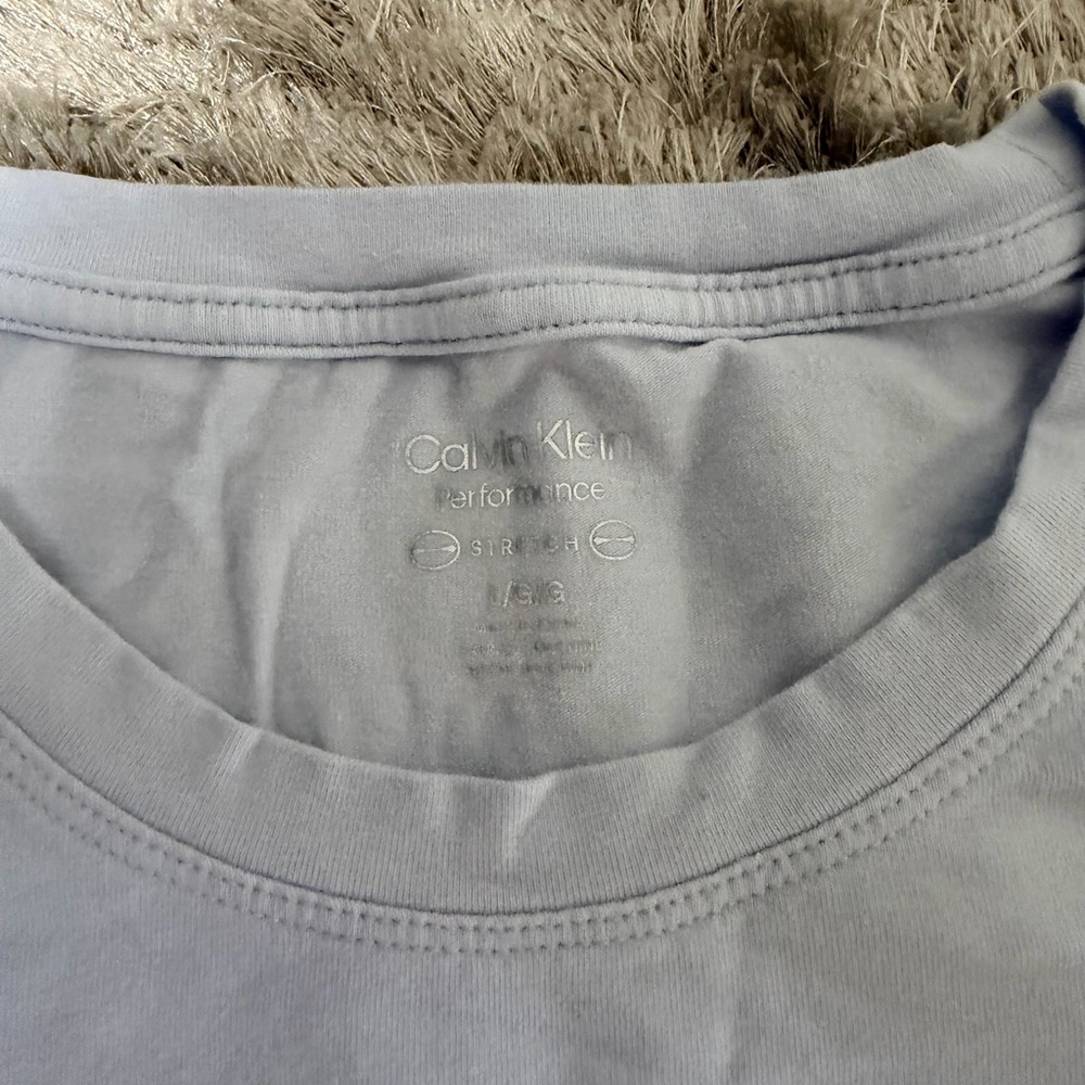 Calvin Klein Women's Soft Gray Tee - Picture 3 of 3